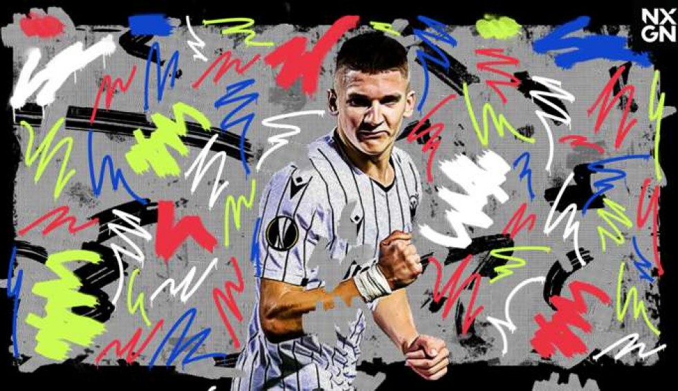 A generic square placeholder image with rounded corners in a figure.