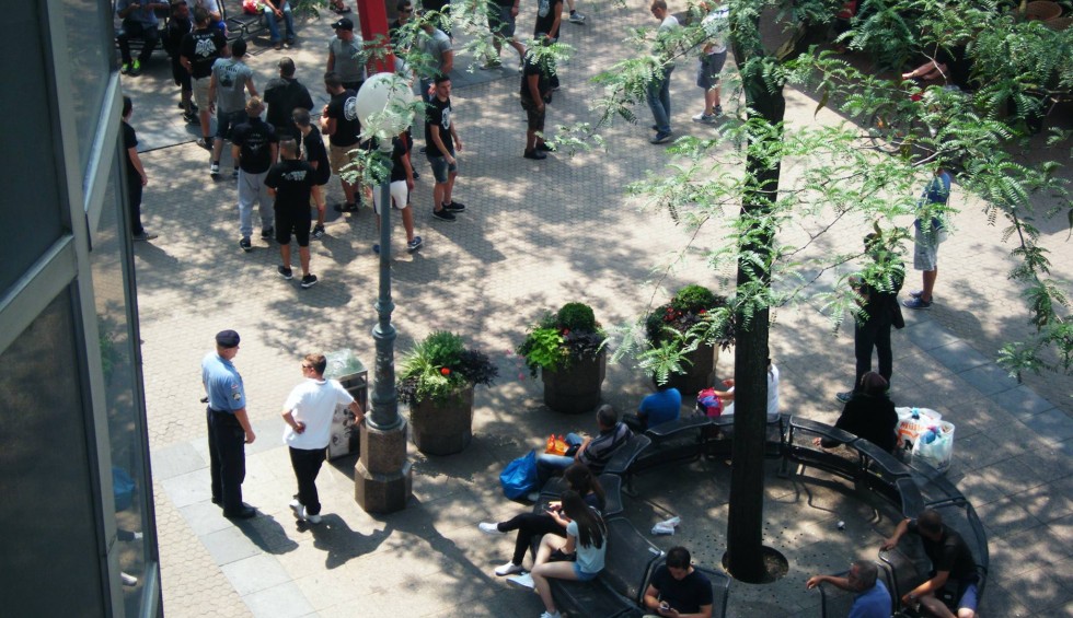 A generic square placeholder image with rounded corners in a figure.