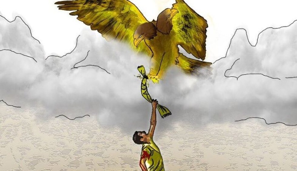 A generic square placeholder image with rounded corners in a figure.