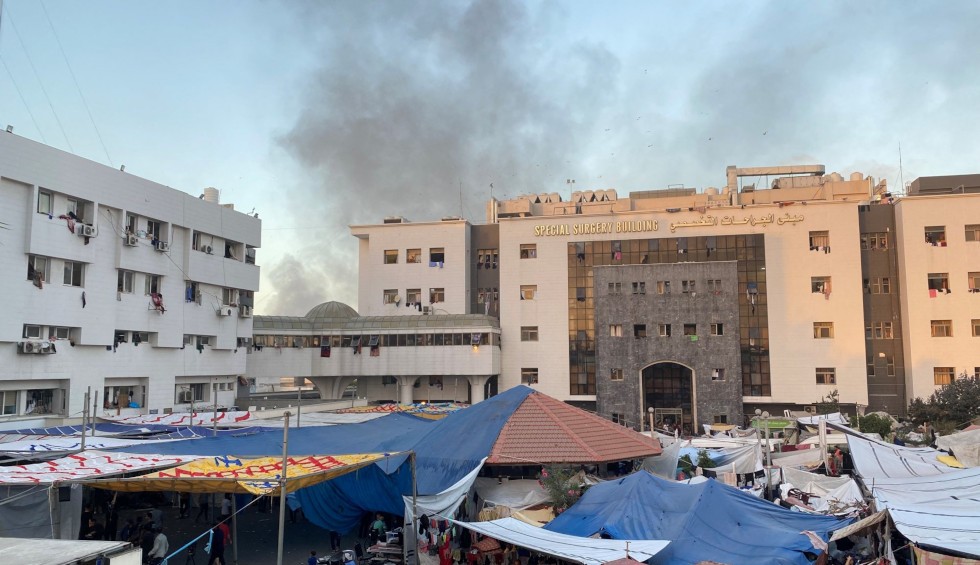 A generic square placeholder image with rounded corners in a figure.