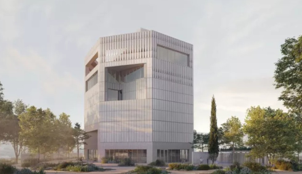 A generic square placeholder image with rounded corners in a figure.