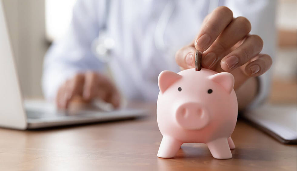 A generic square placeholder image with rounded corners in a figure.