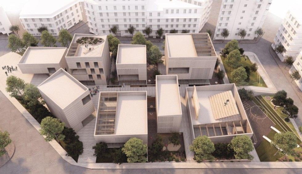 A generic square placeholder image with rounded corners in a figure.