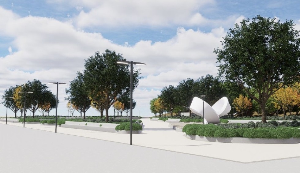 A generic square placeholder image with rounded corners in a figure.