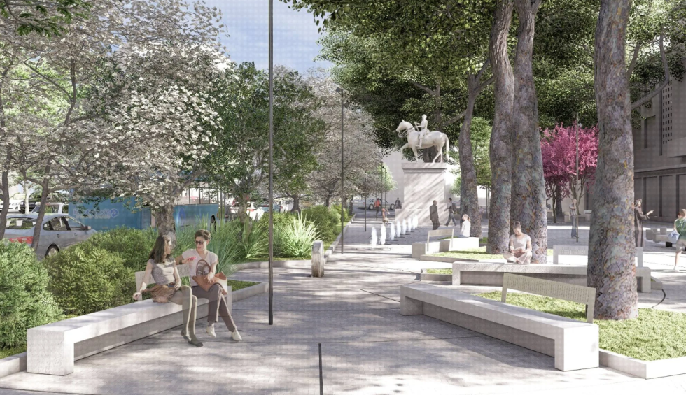 A generic square placeholder image with rounded corners in a figure.