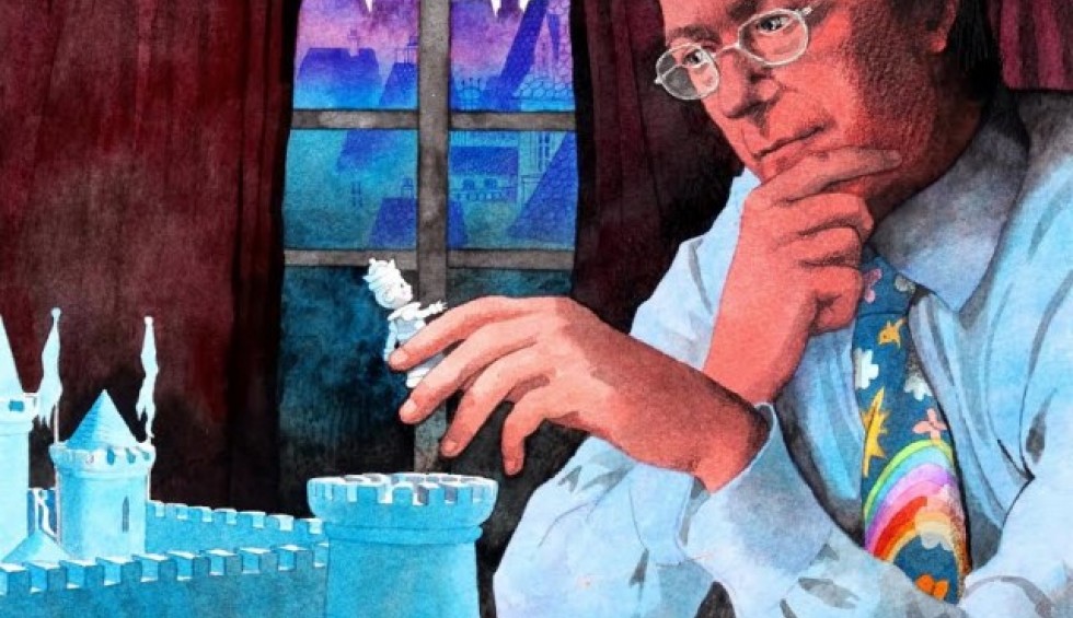 A generic square placeholder image with rounded corners in a figure.