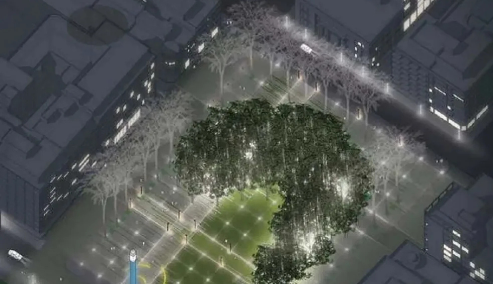 A generic square placeholder image with rounded corners in a figure.