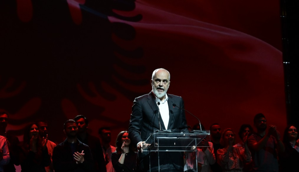 A generic square placeholder image with rounded corners in a figure.