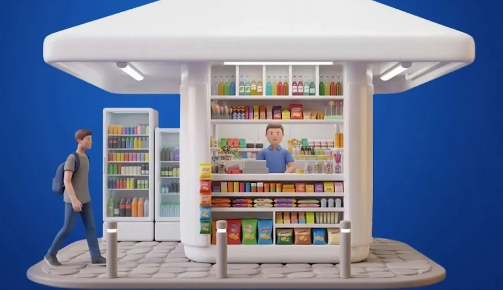 A generic square placeholder image with rounded corners in a figure.