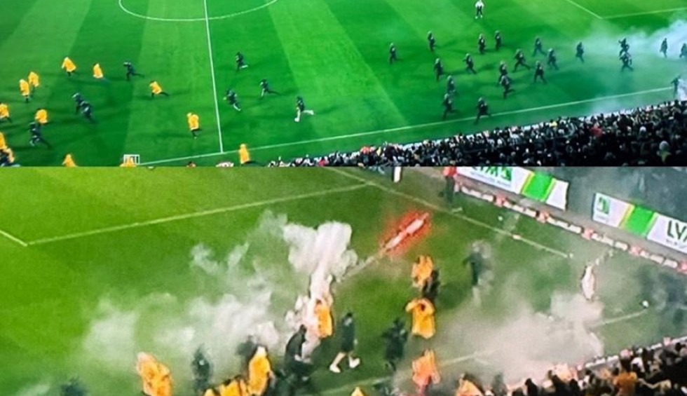 Επεισόδια και προσωρινή διακοπή στο Ντινάμο Δρέσδης – Χέρτα Βερολίνου!