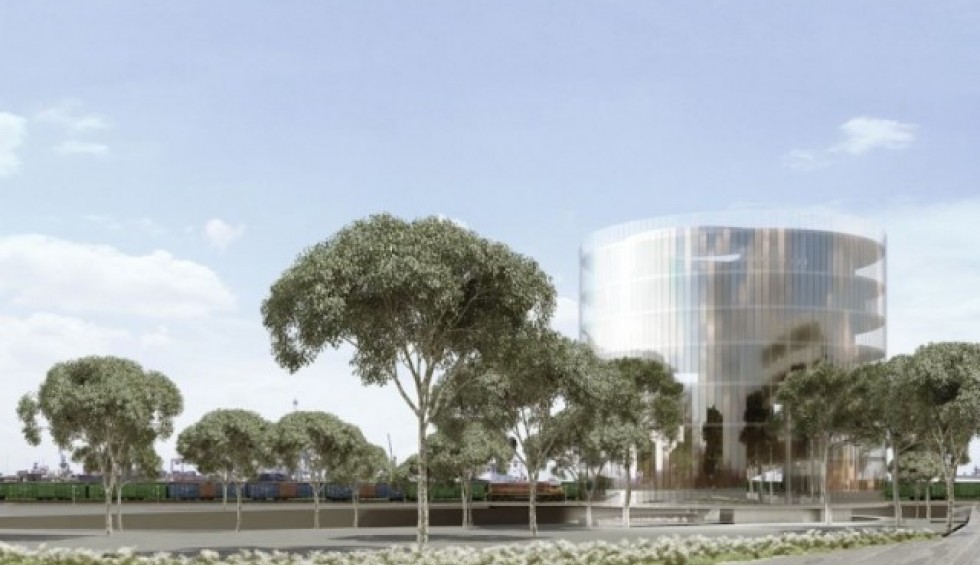 A generic square placeholder image with rounded corners in a figure.