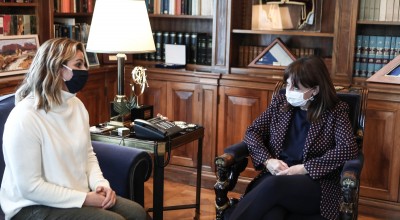 Τετ -α- τετ της Σοφίας Μπεκατώρου με την Πρόεδρο της Δημοκρατίας
