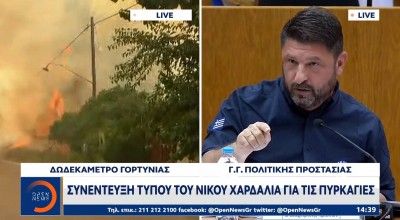 Χαρδαλιάς: «Η παραίτησή μου πάνω-πάνω στο συρτάρι του πρωθυπουργού»