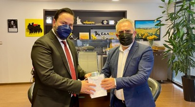 Επίσκεψη του Διαμαντή Γκολιδάκη στα γραφεία της ΕΔΑ ΘΕΣΣ