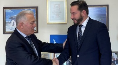 Συνάντηση Δ. Γκολιδάκη - Λ. Κυρίζογλου στο Δημαρχείο Αμπελοκήπων – Μενεμένης