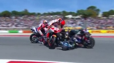 Η τρομακτική σύγκρουση Μάρκεθ και Ολιβέιρα στο Moto GP της Πορτογαλίας