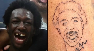 Φίλος του Παναθηναϊκού έκανε τατουάζ τον Ναν με τα σπασμένα δόντια