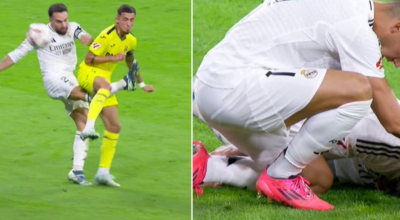 «Διέλυσε» το γόνατό του ο Καρβαχάλ- Βγήκε κλαίγοντας με φορείο!