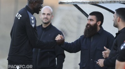 Με Γιώργο Σαββίδη η προπόνηση του ΠΑΟΚ