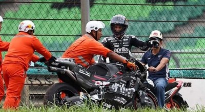 Moto GP: Τρομακτικό ατύχημα για τον παγκόσμιο πρωταθλητή – Τον έσωσε το κράνος του