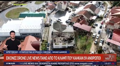 Σκόπια-Εικόνες drone πάνω από το κλαμπ που κάηκαν 59 άνθρωποι: «Τόπος εγκλήματος»