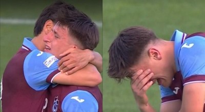 Συγκλονιστική στιγμή στον τελικό του Youth League: Παίχτης της Τράμπζονσπορ σκόραρε και ξέσπασε σε κλάματα