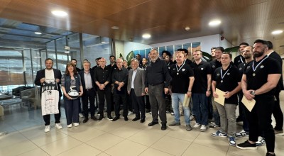 ΠΑΟΚ: Ο Δήμος Θεσσαλονίκης τίμησε την ομάδα μπάσκετ για το FIBA Europe Cup