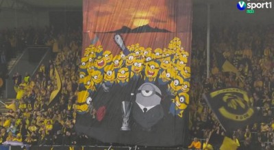 Μπόντο Γκλιμτ: Απίθανο πανό με... μίνιονς στο παιχνίδι με την Τότεναμ!