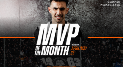 Ήταν δίκαιο και έγινε πράξη: Ο Μιχαηλίδης MVP Απριλίου-Μαΐου