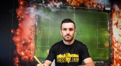 Άρης: Η συγκινητική «υποδοχή» Αγγελούδη σε Γιαννιώτα-«Κάνεις χαρούμενο τον κ. Στέφανο από ψηλά» (pic)