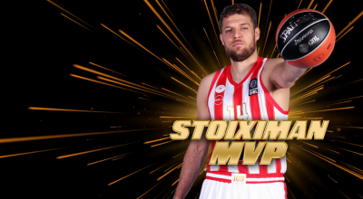 Ο Σάσα Βεζένκοφ MVP της Stoiximan GBL, 2ος ο Φρανκ Μπάρτλεϊ