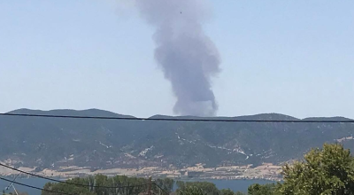 Θεσσαλονίκη: Μεγάλη πυρκαγιά σε αγροτοδασική έκταση στον δήμο Βόλβης