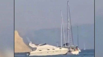 Κέρκυρα: Ταχύπλοο παρέσυρε ιστιοφόρα-Βίντεο που κόβει την ανάσα