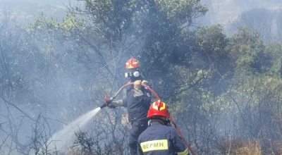 Θεσσαλονίκη: Φωτιά έξω από τη Θέρμη-Άμεση κινητοποίηση της Πυροσβεστικής