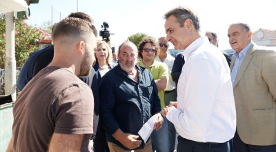 Στη Λήμνο ο Μητσοτάκης: «Διορθώσαμε αδικία-Μείωση ΦΠΑ στα ακριτικά νησιά»