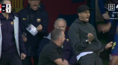 Πρόκληση Φλικ με άσεμνη χειρονομία στο νικητήριο γκολ της Μπαρτσελόνα στις καθυστερήσεις