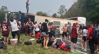 Βραζιλίας: Τροχαίο με λεωφορείο οπαδών της Φλαμένγκο-Τέσσερις σε κρίσιμη κατάσταση