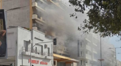 Θεσσαλονίκη: Φωτιά σε οικοδομή στη Νεάπολη