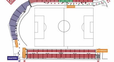 Η είσοδος των φιλάθλων στο γήπεδο για το ντέρμπι Ξάνθη-Πανθρακικός