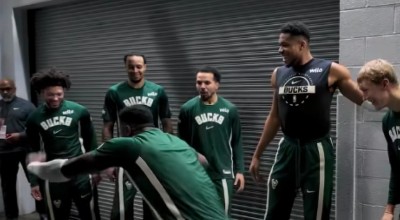 Θανάσης Αντετοκούνμπο: Το έριξε στον... χορό πριν το Μάβερικς-Μπακς