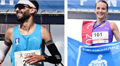 ΠΑΕ Ηρακλής για ιστορικό double στον Μαραθώνιο: «Παναγιώτη και Ματίνα, συγχαρητήρια...»