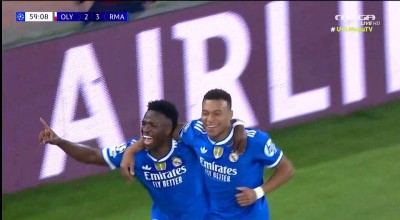Και τέταρτο γκολ ο Μπαπέ και η Ρεάλ κάνει το 2-4 στο Καραϊσκάκης