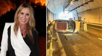 Τροχαίο για την Πηγή Δεβετζή με αυτοκίνητο που τούμπαρε στην Εγνατία Οδό