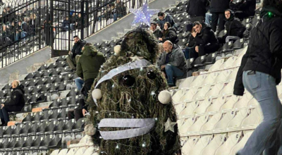 ΠΑΟΚ: Ντύθηκε... χριστουγεννιάτικο δέντρο και πήγε Τούμπα