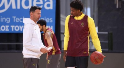 Πρώτη προπόνηση του Κώστα Αντετοκούνμπο με τον Άρη