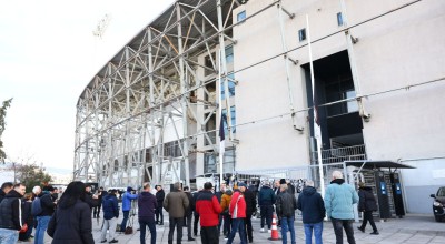 Φόρος τιμής στην Τούμπα: Η Θύρα 4 άνοιξε για τα επτά αετόπουλα