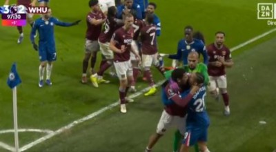 Χαμός στο Τσέλσι-Γουέστ Χαμ: Πιάστηκαν στα χέρια οι παίκτες και...ο Μαυροπάνος