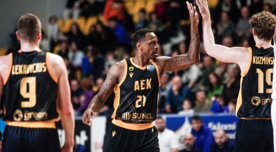 Καρδίτσα-ΑΕΚ 62-90: Συνεχίζει πρώτη και αήττητη η Ένωση