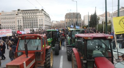 Αγρότες: Απόβαση τρακτέρ στο Σύνταγμα-Μεγάλο συλλαλητήριο μπροστά στη Βουλή