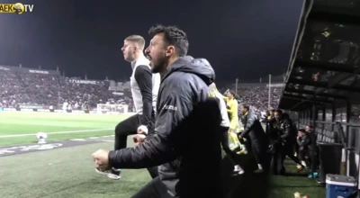 Η παρακάμερα της ΑΕΚ: Η απόκρουση του Στρακόσα και το δοκάρι του Γιόβιτς